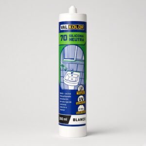 Silicona neutra blanca Val Kolor 70, 280 ml