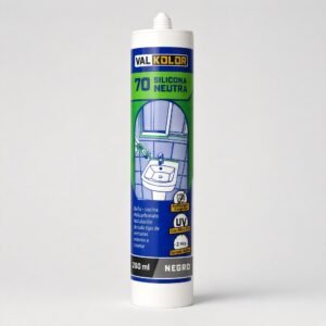Silicona neutra negra Val Kolor 70, 280 ml