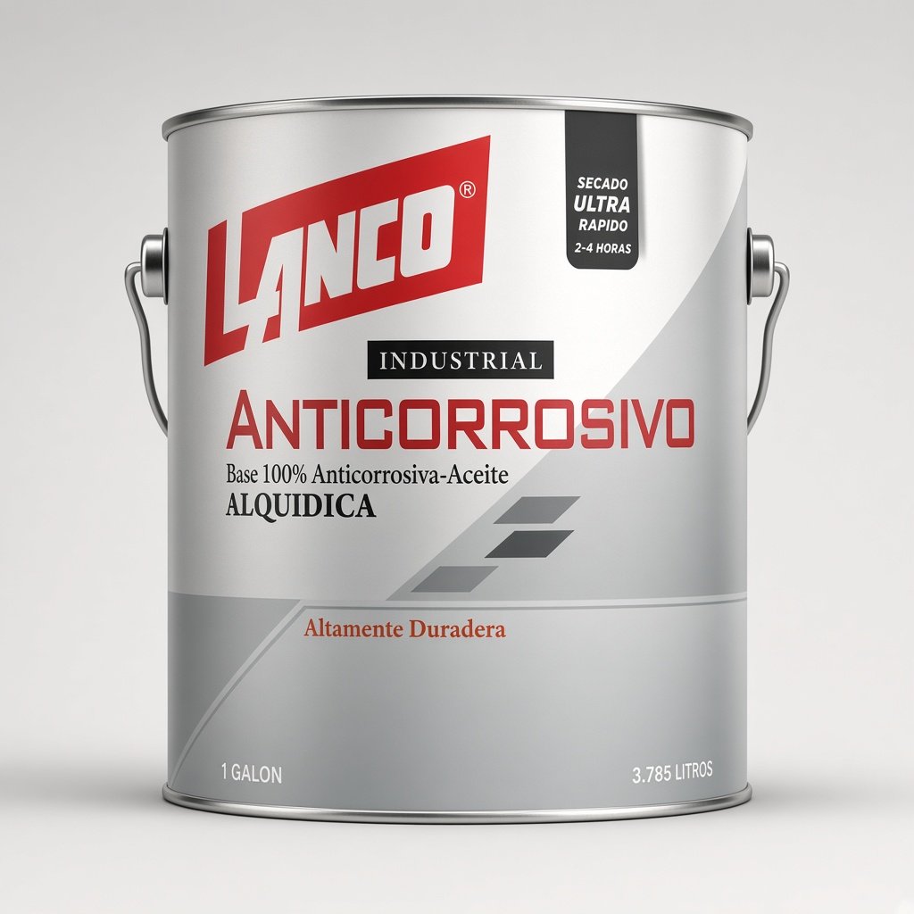 Anticorrosivo industrial Lanco negro 1 galón
