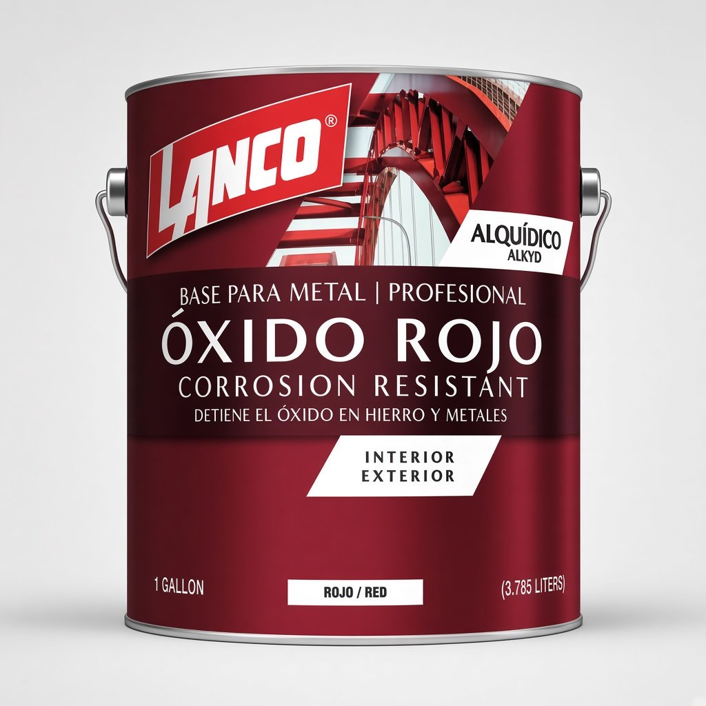 Base óxido rojo Lanco para metal 1 galón