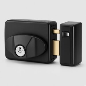 Cerradura Electrónica PPA 12v Negra Puerta Portón