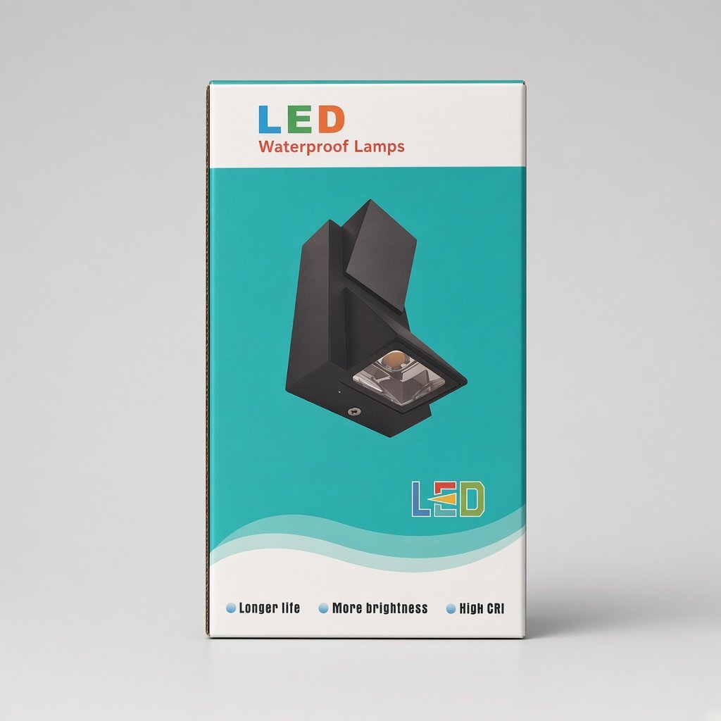 Foco LED bidireccional de muro para exterior