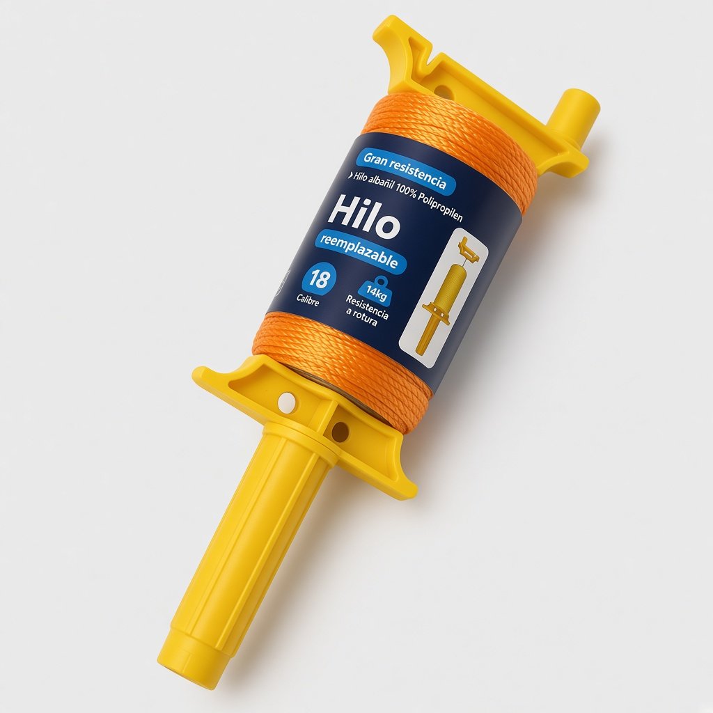 Hilo albañil con mango