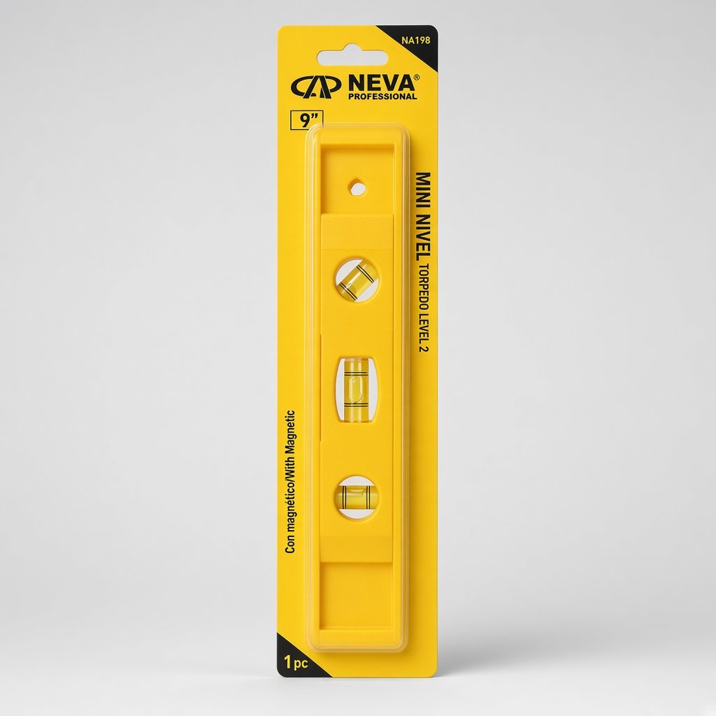 Mini nivel torpedo Neva 9" magnético