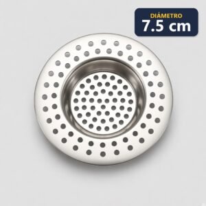Rejilla de lavaplatos acero inoxidable 7,5 cm
