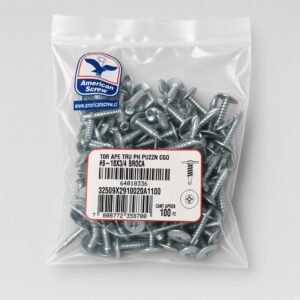 Tornillo punta broca cabeza lenteja #8×3/4" (bolsa 100 un)